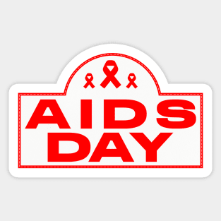 Aids Day Sticker